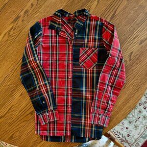 J CREW MULTI PLAID SHIRT